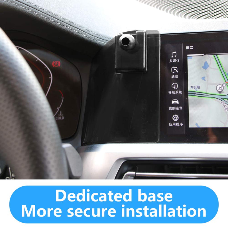 LUNQIN Car Phone Holder for 2019-2022 BMW 3 Series Sedan 340i 330i G20 [Big Phones with Case Friendly] Auto Accessories Navigation Bracket Interior Decoration Mobile Cell Mirror Phone Mount