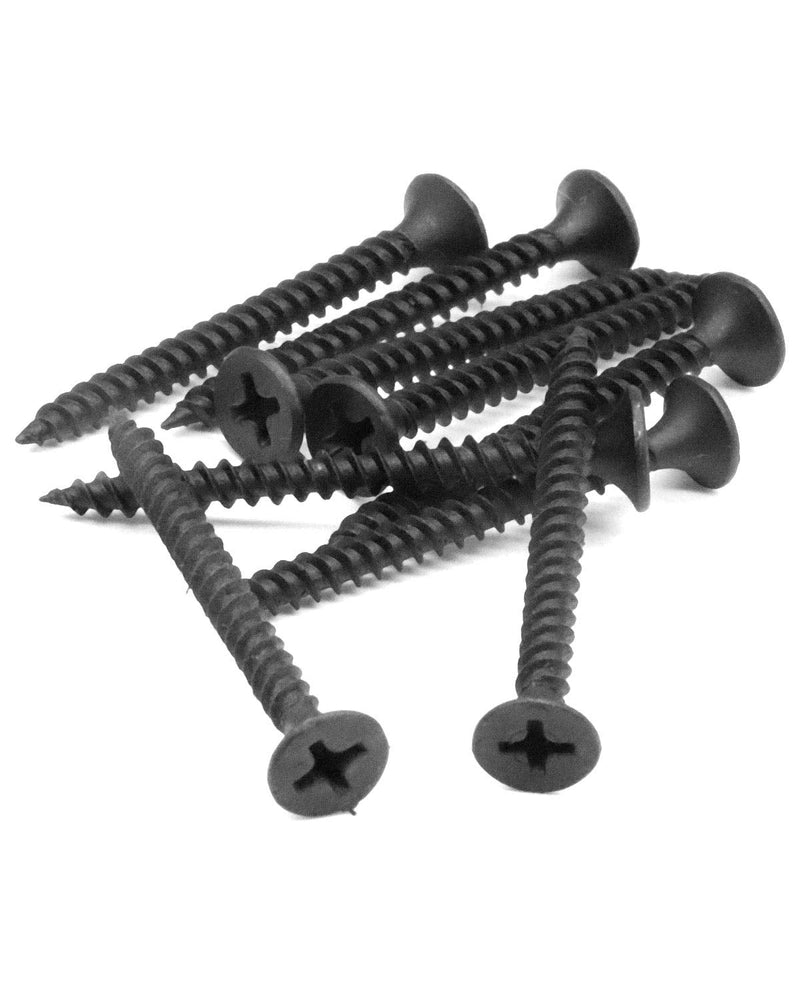 IMScrews 100pcs #8x1-1/2" Flat Head Phillips Drywall Screws Fine Thread Sharp Point Wood Screw, Carbon Steel 1022A, Black Phosphate 100 Pcs #8x1-1/2"
