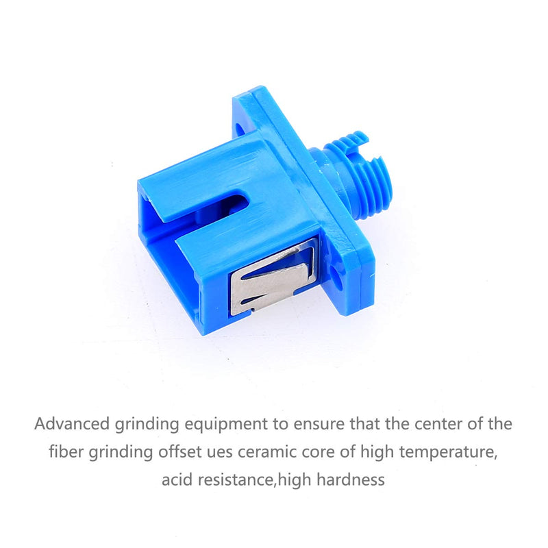 50PCS Fiber Optic Simplex Single Mode Carrier-Class FC-SC Fiber Optic Coupler Adapter PC End Face (Plasticl)