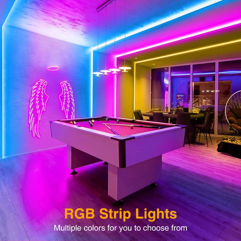 [AUSTRALIA] - Onforu 49.2ft LED Strip Lights for Bedroom, 15m RGB LED Light Strip with Remote, Color Changing Rope Lights with 5050 LEDs, 24V Colored Room Lights, Adhesive Tape Light for TV, Ceiling, Cupboard, Bar 