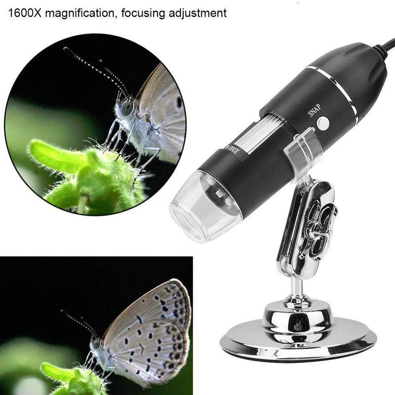 50X-500X Magnification Microscope, 0.3MP USB Digital Microscope, LED Pocket Size Handheld Microscope/Magnifier for Computer