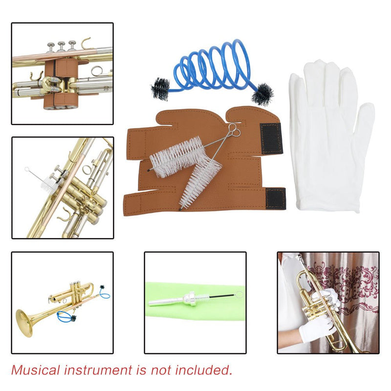 Andoer Saxophone Cleaning Care Kit Belt Thumb Rest Cushion Reed Case Mouthpiece Brush Mini Screwdriver Cleaning Cloth