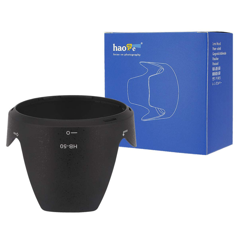 Haoge Bayonet Lens Hood for Nikon Nikkor AF-S 28-300mm f3.5-5.6G ED VR Lens Replaces Nikon HB-50