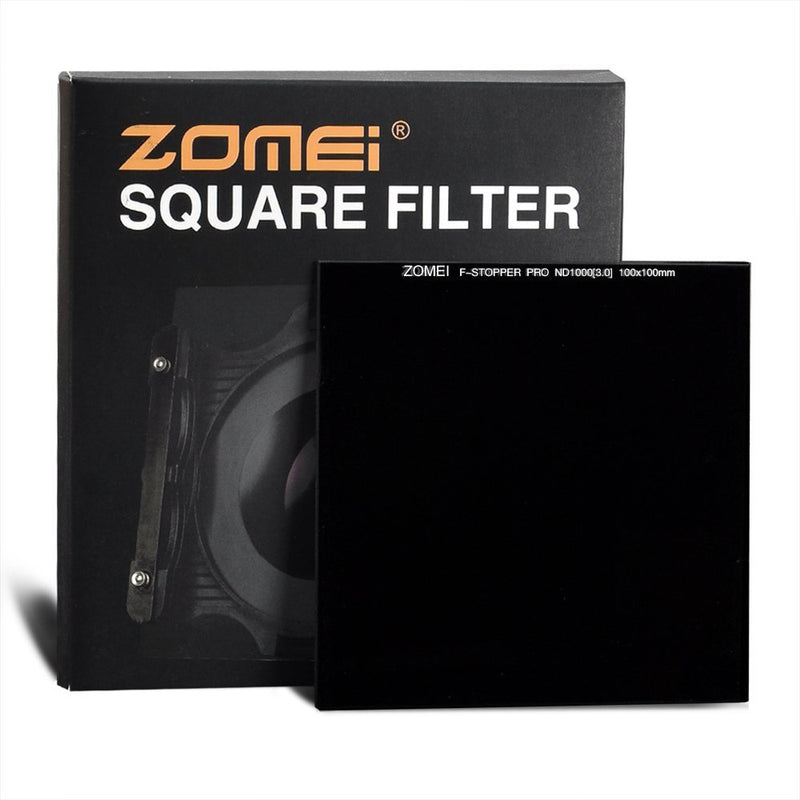 [AUSTRALIA] - ZOMEI Square PRO 100100mm 10 Stop Ultra Slim HD 18 Layer Multi-Coated SHOTT Glass ND 3.0 Neutral Density Gray Lens Filter ND1000 100MM 