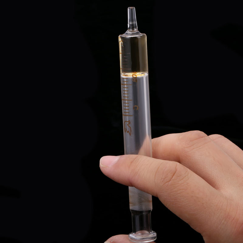 Jiaxix 10 Pack 10ml Glass Syringes With Caps 10ml-10Pack