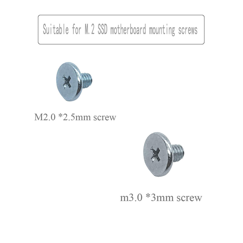 PCIe NVMe M.2 SSD Mounting Screws Kit for Asus Gigabyte ASRock Msi Motherboards, 30pcs