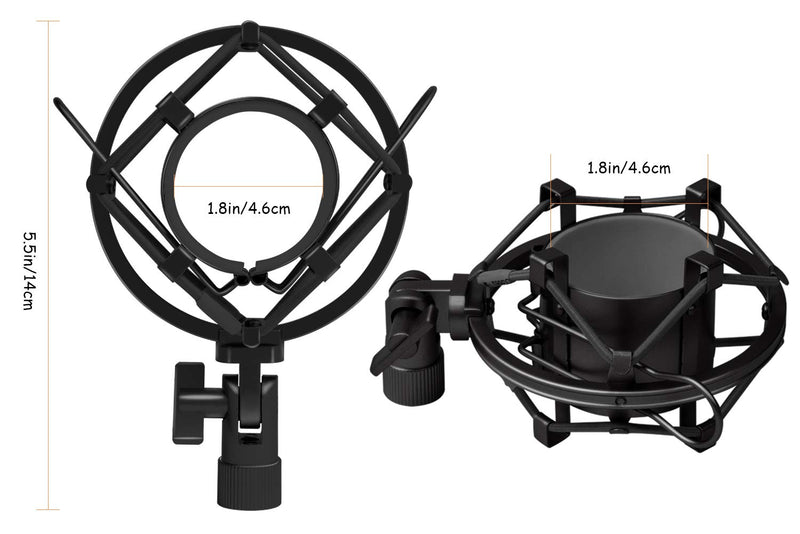 [AUSTRALIA] - Boseen Shock Mount with Foam Windscreen - Pop Filter with Microphone Shockmount for AT2020/AT2020USB+/ AT2020USBi/AT2035/AT2050 Condenser Mic by Boseen 