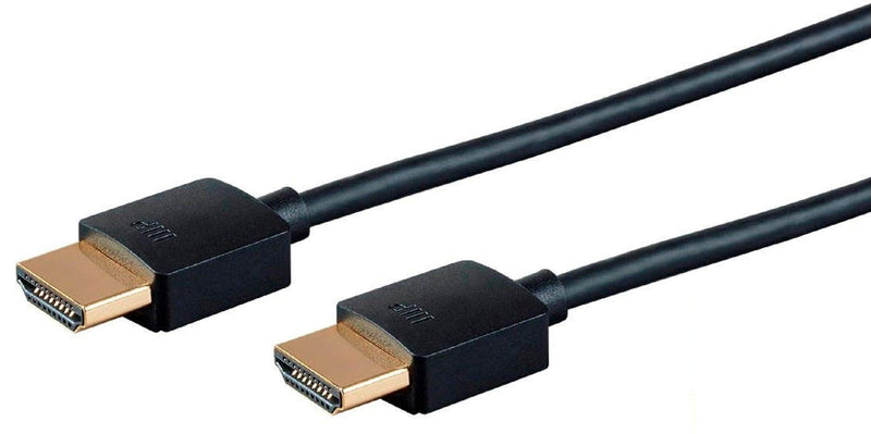 Monoprice 134203 Certified Premium HDMI Cable - 3 Feet - Black (5 Pack) 4K@60Hz HDR 18Gbps 36AWG YUV 4:4:4 - Ultra Slim Series 5-Pack
