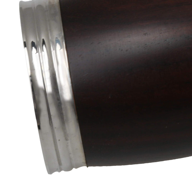 Yibuy Metal Ring Black Bb Ebony Wood Clarinet Barrel 60mm Length