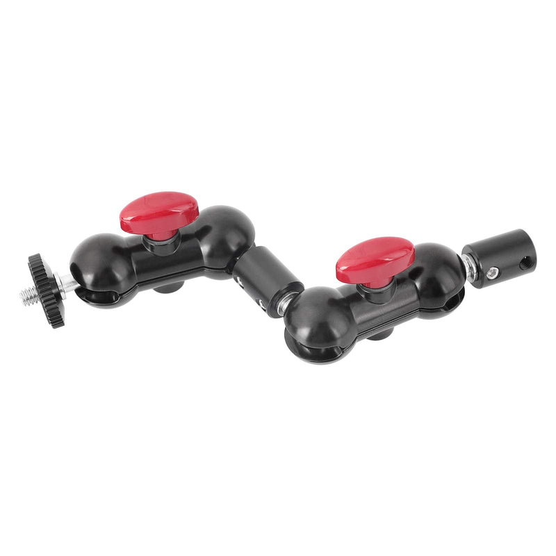 CAMVATE Dual Mini Ball Head Extension Arm with 1/4"-20 Male & Female Mounting Threads