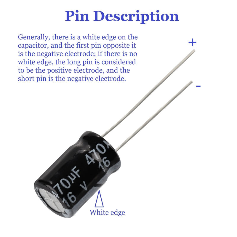 OCR 24Value 500pcs Electrolytic Capacitor Assortment Box Kit Range 0.1uF－1000uF
