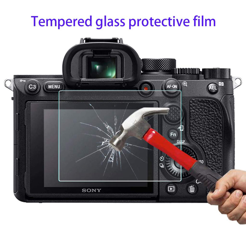 Screen Protector for Sony Alpha A7R IV(Not for A7 IV) Camera with Hot Shoe Cover,Sony A7RIV A7R4 0.3mm High Definition 9H Hardness Optical LCD Premium Glass Protective Cover [3+2 Pack]