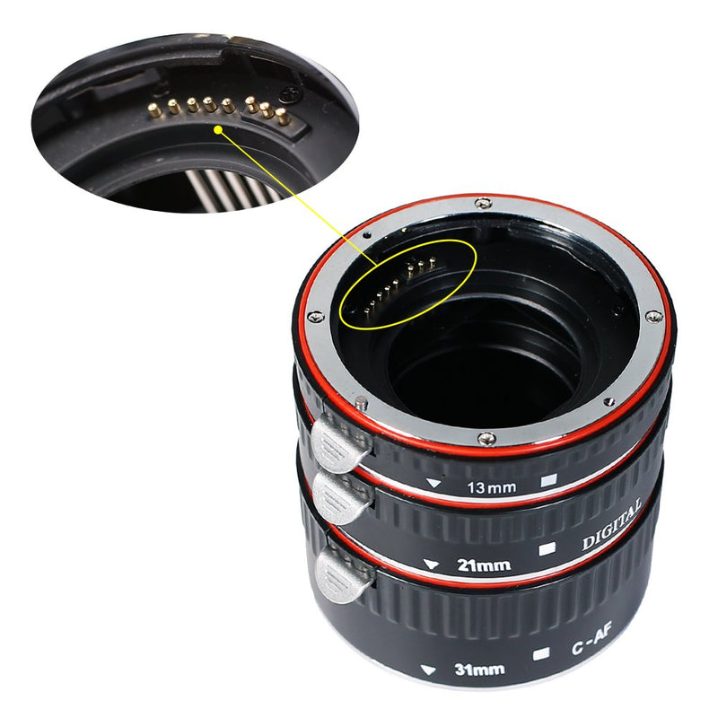 INSEESI Lens Extender Auto Focus Close up Macro Extension Tube for Canon EOS Cameras Rebel t6, t6i, 80d, t7i, 5d Mark iv,6d Mark ii upgrade version