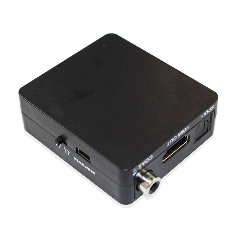 HDMI Audio Splitter Adapter HDMI to HDMI and Optical TOSLINK SPDIF +R/L Analog Audio Converter