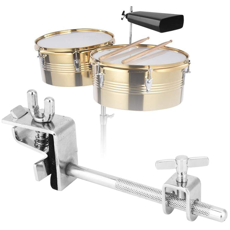 Cowbell Hoop Durable Metal Bass Drum Hoop Mounted Cowbell Holder Clamp for Drummer Drum Hardware WC51