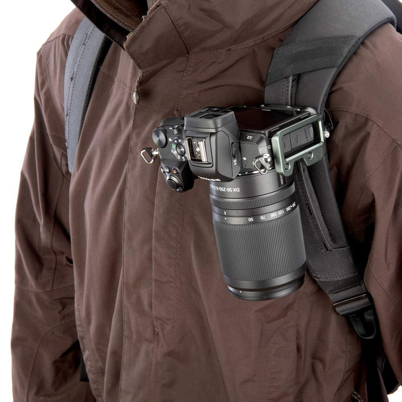 3 Legged Thing Zayla Dedicated L-Bracket - Arca Swiss Compatible L-Bracket for Landscape and Portrait Photography Zayla-PD Grey