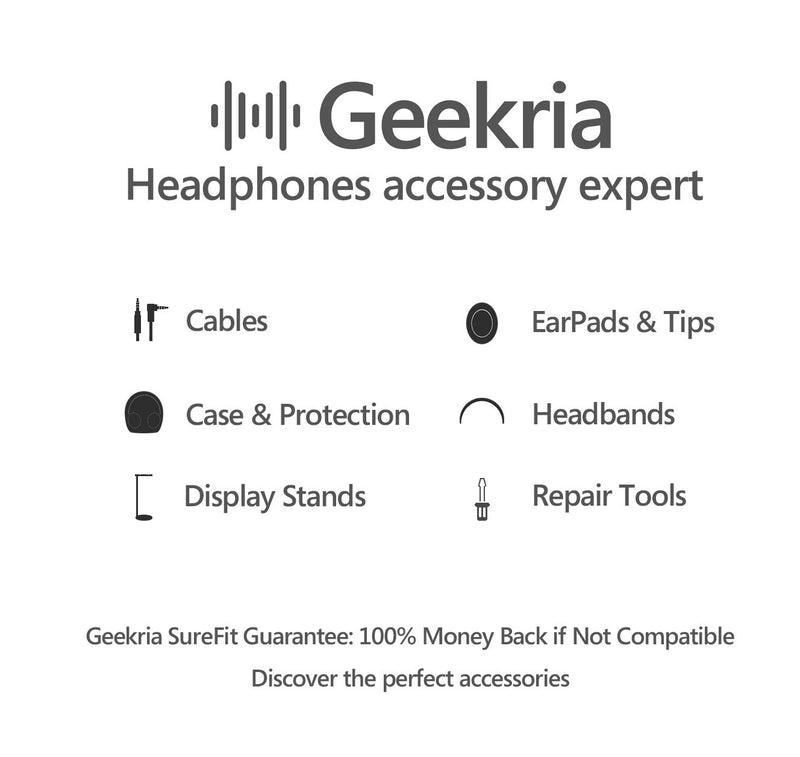 Geekria Headphones Monitor Mount Hanger/Monitor Clamp Headphone Holder/Headset Stick-on Hook (White)