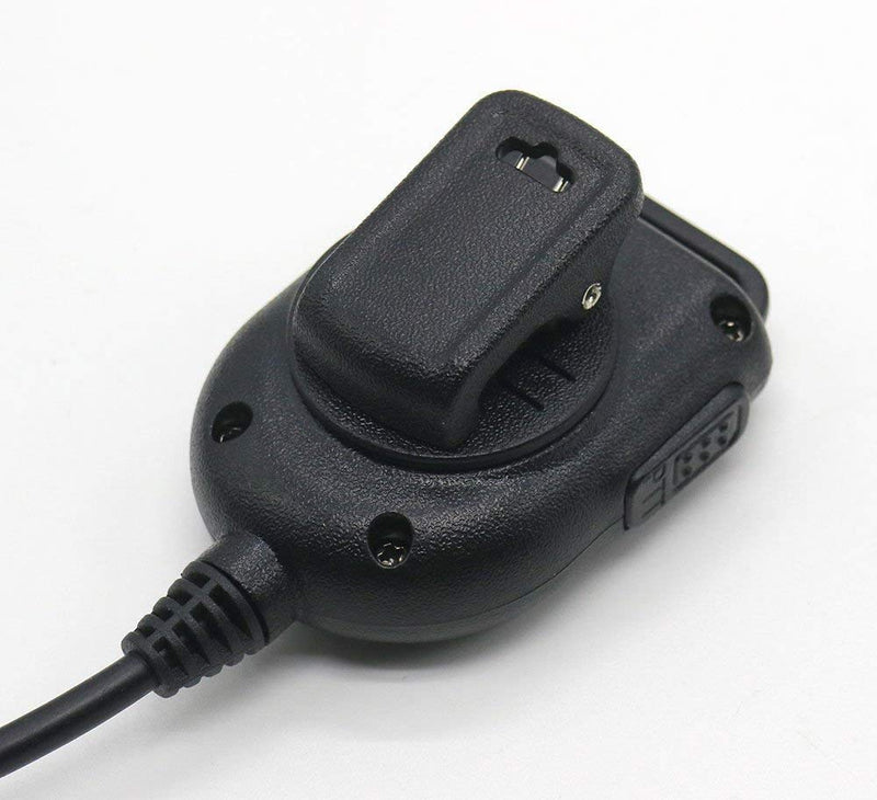 2PCS Mini LED Shoulder Speaker Mic Compatible with K Plug Radio