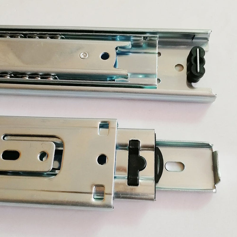 [AUSTRALIA] - Btibpse 6 inch Length Full Extension Drawer Slides Telescopic Ball Bearing Slide Rail for Furniture 1 Pair 