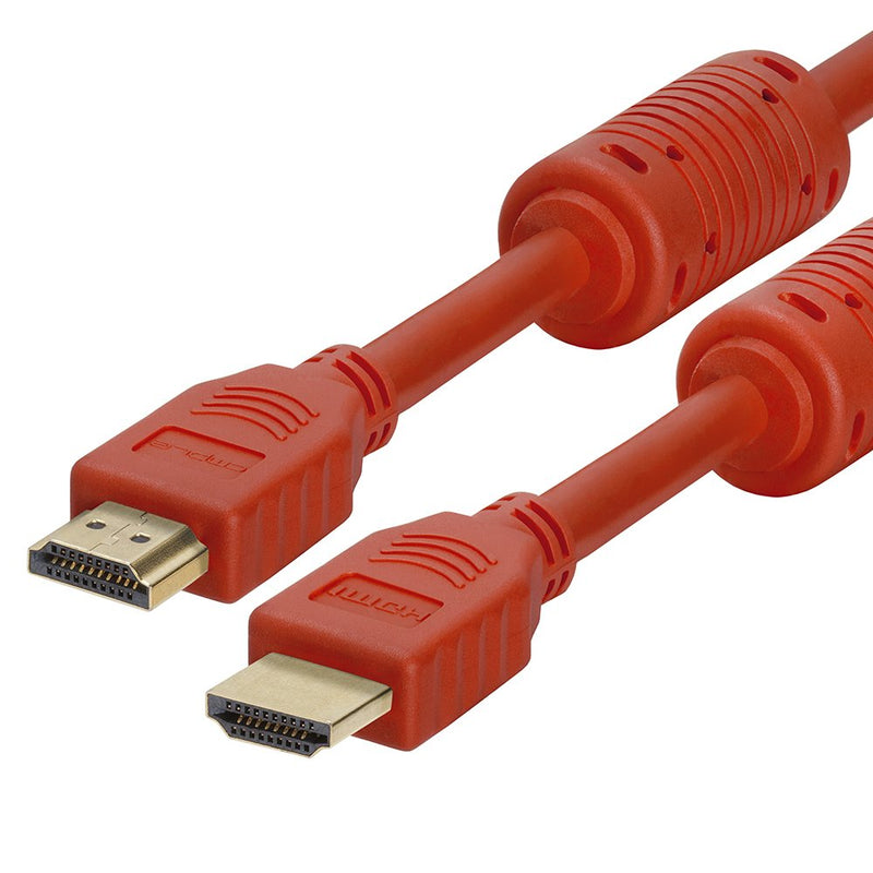 [AUSTRALIA] - Cmple - HDMI Cable 3FT High Speed HDTV Ultra-HD (UHD) 3D, 4K @60Hz,18Gbps 28AWG HDMI Cord Audio Return 3 Feet Red 