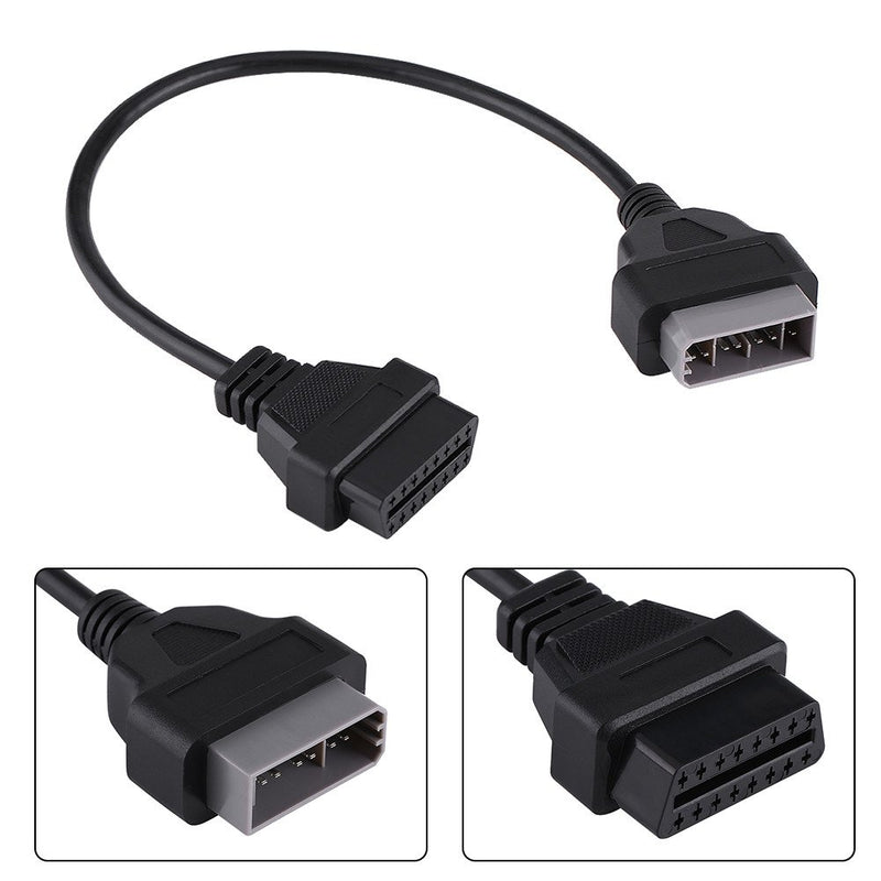 16 Pin to 14 Pin OBD2 Cable, Diagnostic 16 Pin Famale to 14 Pin Male Adapter Cable Scanner Extension Cable for Nissan