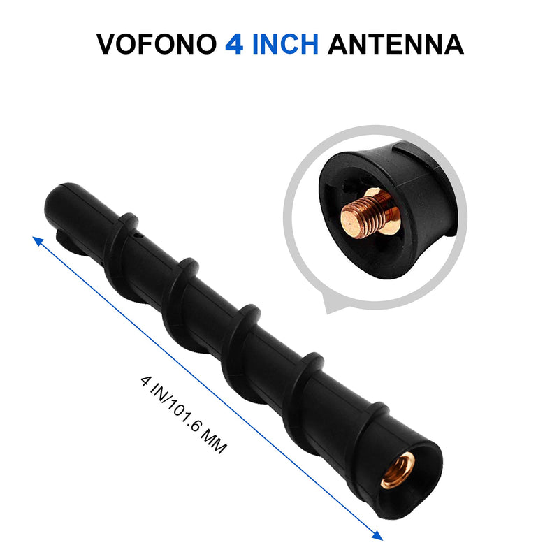 VOFONO 4 inch Spiral Antenna Compatible with Ford F-150 (2009-2021) - Car Wash Proof - Premium Reception