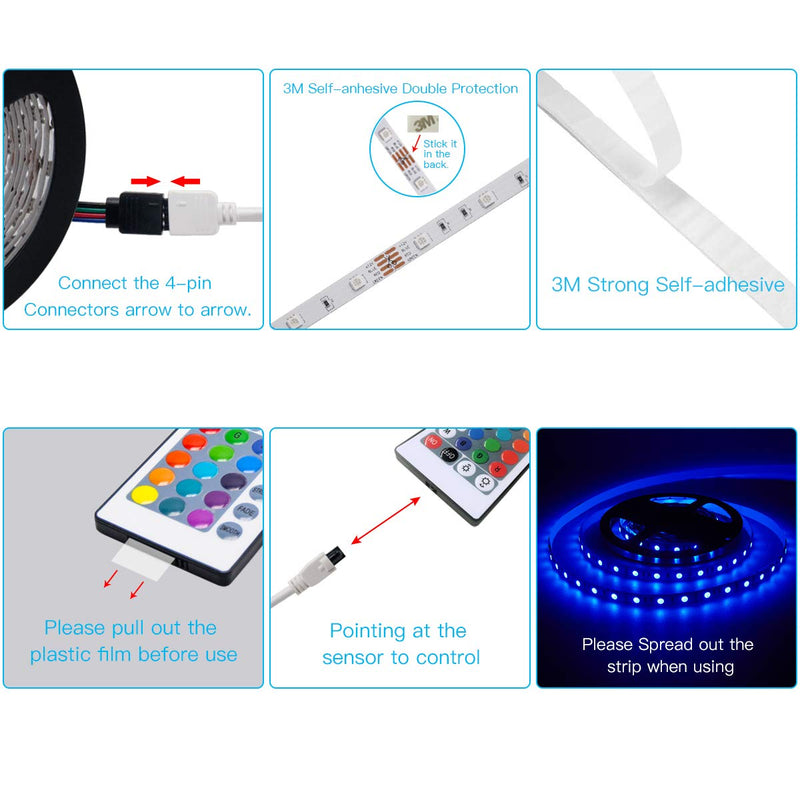 [AUSTRALIA] - Led Strip Lights 16.4 Feet Led Lights for Bedroom Party and Home Decoration 
