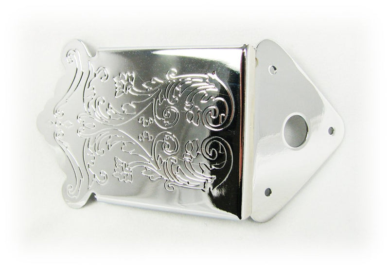 Decorative Chrome Mandolin Tailpiece