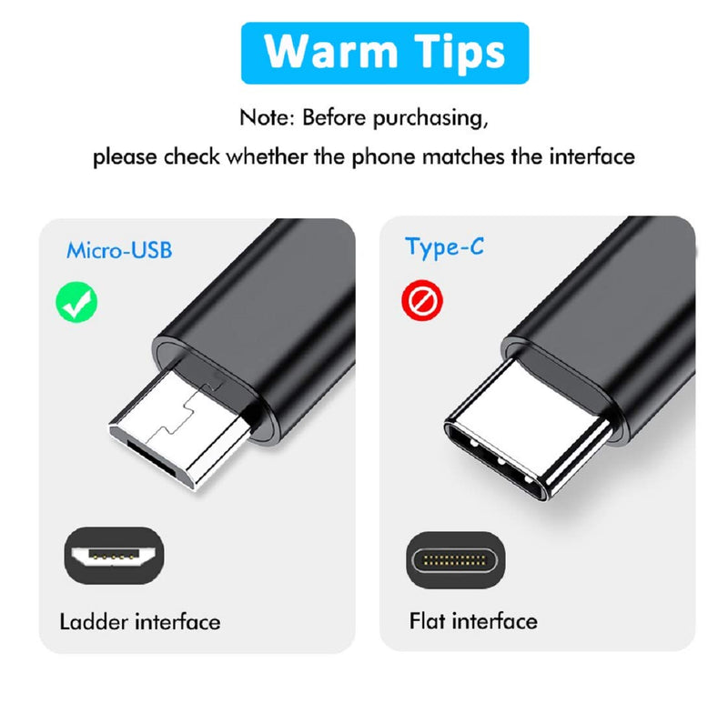 Micro USB Cable Aioneus Fast Charging Cord Android 6FT 2Pack Charger Cable Nylon Android Phone Charger Cord for Samsung Galaxy S7 Edge S6 S5 J7 J7V J5 J3 J3V Note 5, LG G4 G3, Moto G4, Tablet, PS4 6 feet