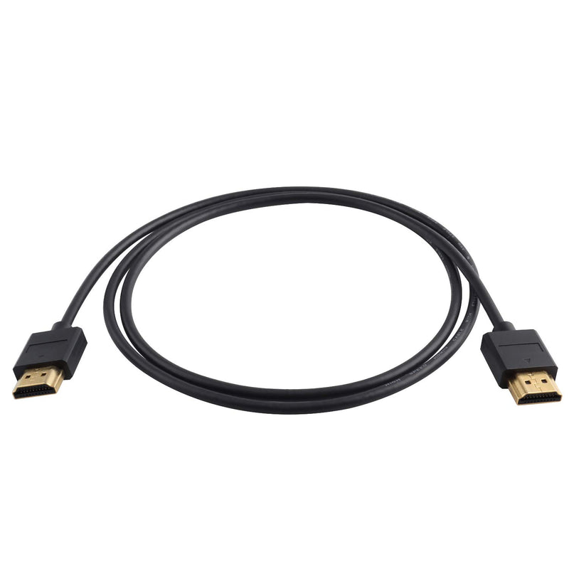 Pasow 4K HDMI Cable Ultra Thin Male to Male 36AWG High Speed Slim Cable (3FT/1M) 3FT/1M