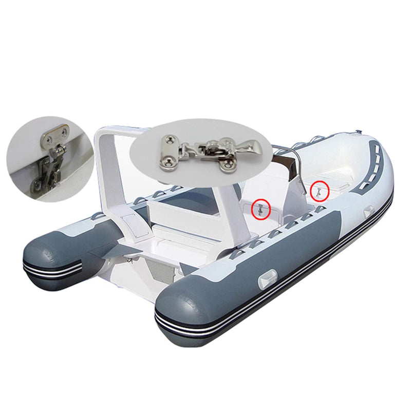 NRC&XRC Heavy Duty 316 Stainless Steel Anti-Rattle Lockable Hold Down CLAMP Latch Locker Hatch Hardware 2 PACKS