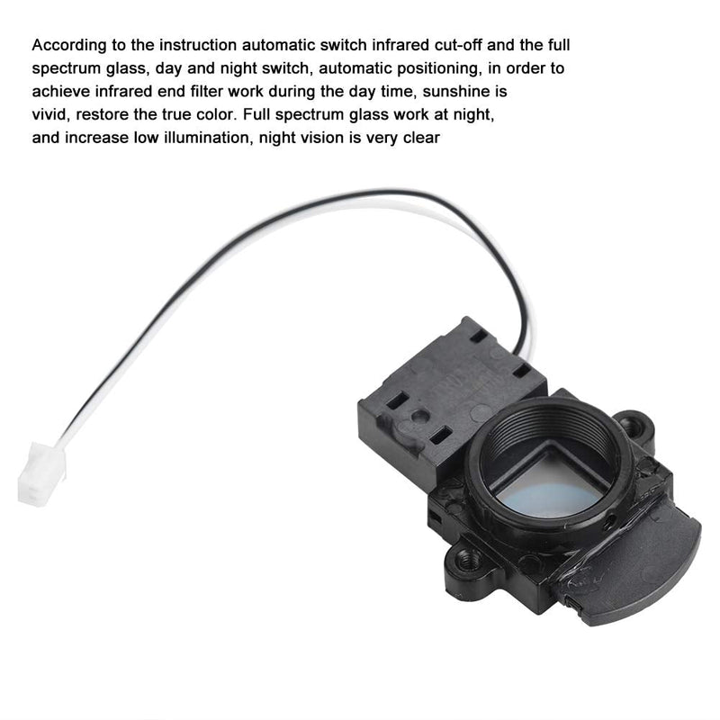 [AUSTRALIA] - ASHATA 2X IR-Cut Camera Filter Switcher,2 Pieces 3MP Small IR-Cut Day/Night Dual Filter switcher, Portable M12 IR-Cut switcher Filter Switch for Surveillance Camera IP Camera Black 