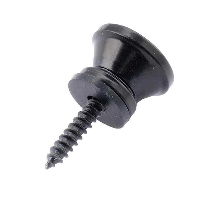 Musiclily Metal Guitar Small Strap Buttons End Pins for Fender Style Acoustic Electric Guitar Bass Ukulele,Black(Pack of 2) Black