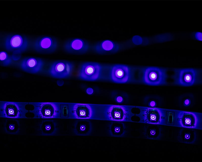 [AUSTRALIA] - [Upgrade] Purple Light Strips Led Strip 16.4Ft/5M 24W Flat Light Waterproof IP65 Flexible Cuttable Rope Lights with 12V 2A Power Supply 