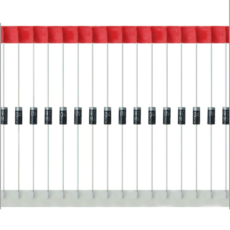 AUKENIEN 150Pcs 1N4004 Rectifier Diode 1A 400V DO-41 Axial 4004 1 Amp 400 Volt IN4004 Electronic Silicon Diodes 1N4004 (1A 400V) 150