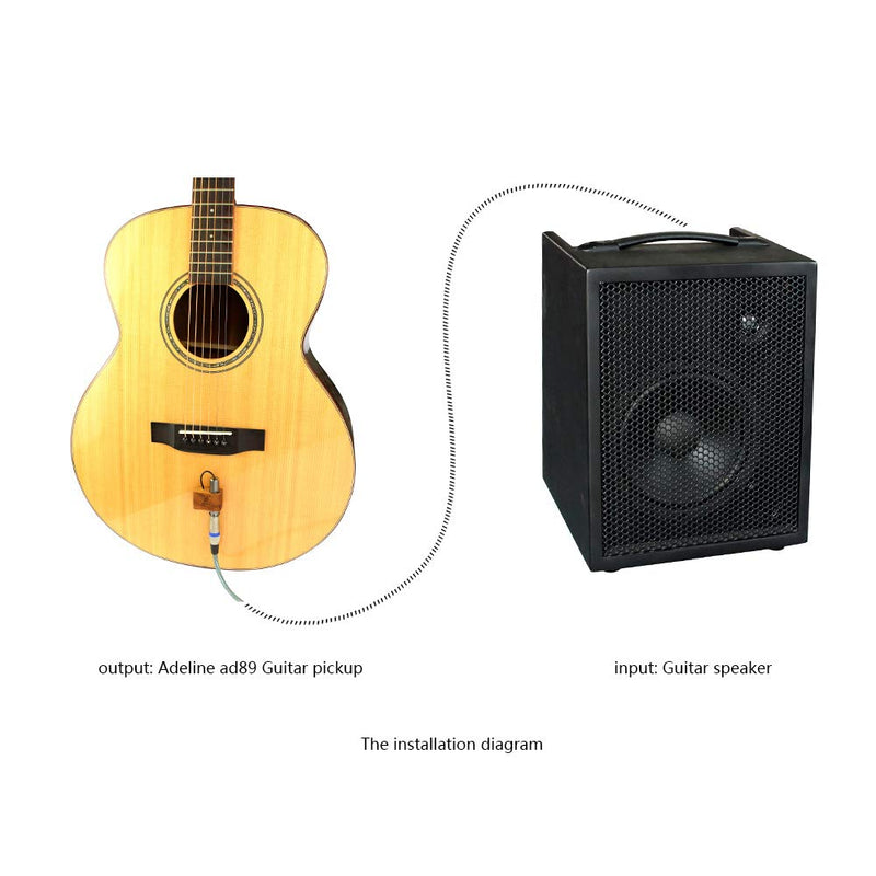 Adeline Mandolin acoustic guitar pickup soundhole very convenient for Acoustic Classical Guitar Ukulele Violin Cello Mandolin Banjo etc,Suitable for performance use，The sound clear,warm and crisp.