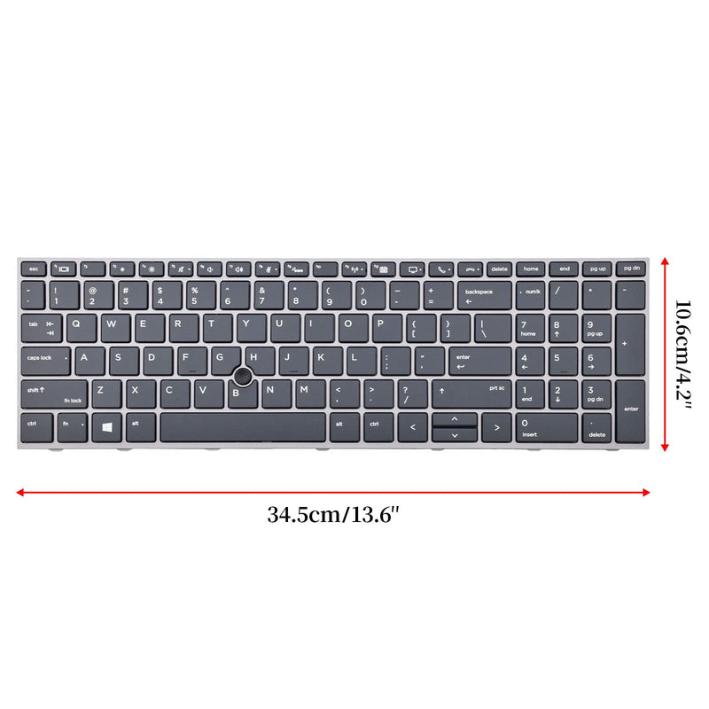 SUNMALL Replacement Keyboard with Backlit Compatible with HP ZBOOK 15 G5, 15 G6, ZBOOK 17 G5, 17 G6 (Doe Not Fit for Zbook 15U G5 Series) L12765-001 L28407-001 L29635-001