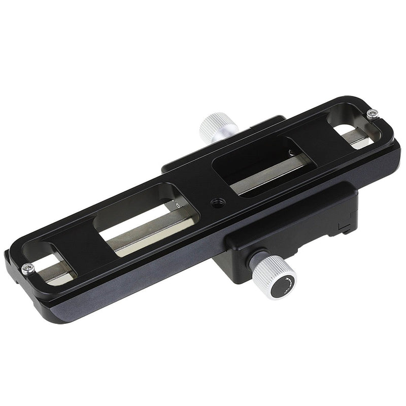 Haoge MFR-180 Macro Focusing Rail Rack Slider for Precision Focus Stacking Stack Nodal Slide Macro Close-up Close Up Photography Built-in Arca Swiss Type Quick Release Clamp and Arca Dovetail Groove