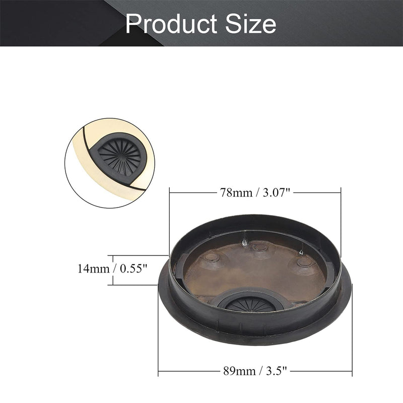MroMax 3.07" Desk Grommet Zinc Alloy 78mm Cable Hole Cover Cord Desk Grommets Arrange Wires Organizer for Home Office Desk Cable Cord Bronze 1Pc 80 mm Mounting Hole Diameter