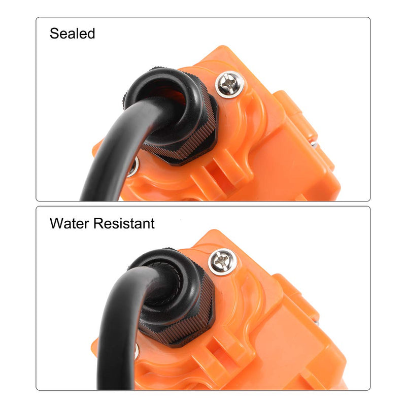 uxcell 17Pcs M18 Cable Gland Waterproof Connector Plastic Wire Glands Joints Black for 5-10mm Dia Wires