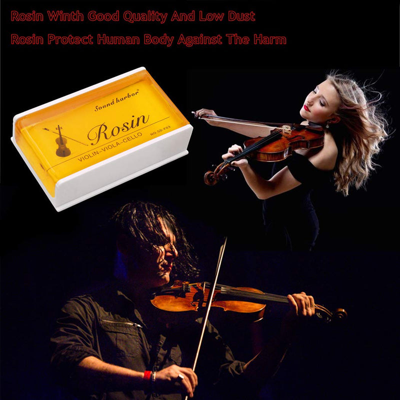 Rosin 2 pack Big size Rosin Natural Rosin for Violin Cello Viola Bows (Yellow) Yellow