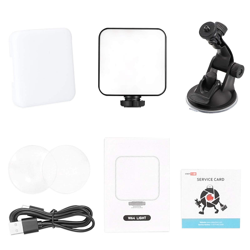 USKEYVISION Video Conference Light Kit with Suction Cup & Built-in Battery, Zoom Lighting for Online Meeting Class, Compatible with Laptops,Tablets, Pad & Smartphones (UVZL-1)