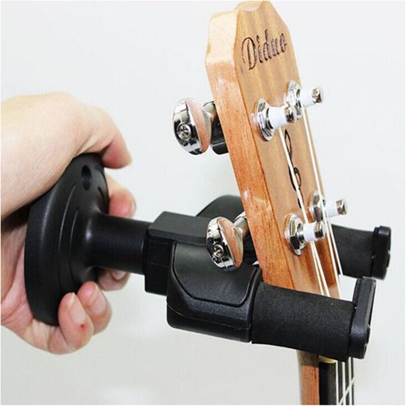 VORCOOL Guitar Wall Hanger Mount Holder Hook for Electric Guitar/Acoustic Guitar/Mandolin / Ukulele (Black)