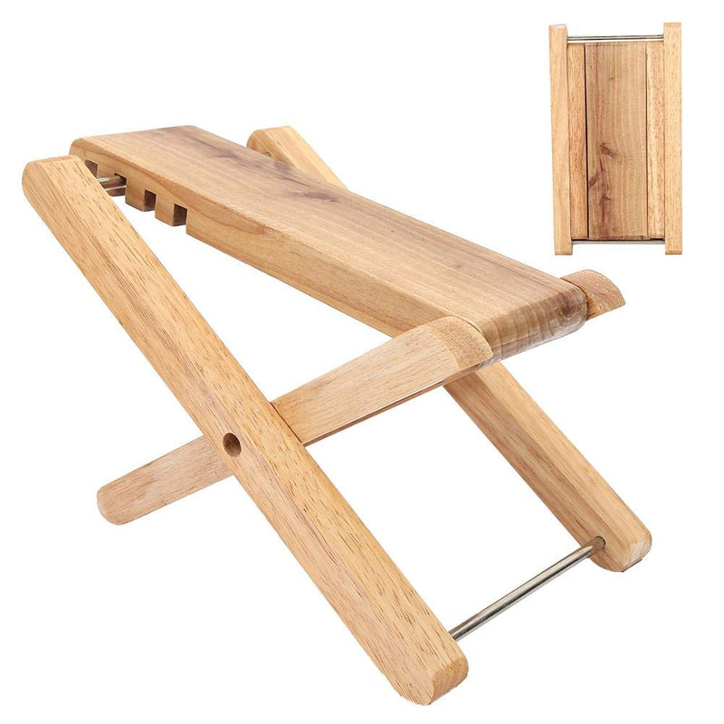 Folding Wood Footstool, Adjustable Guitar Foot Rest Stand Foot Rest for Guitar Lovers