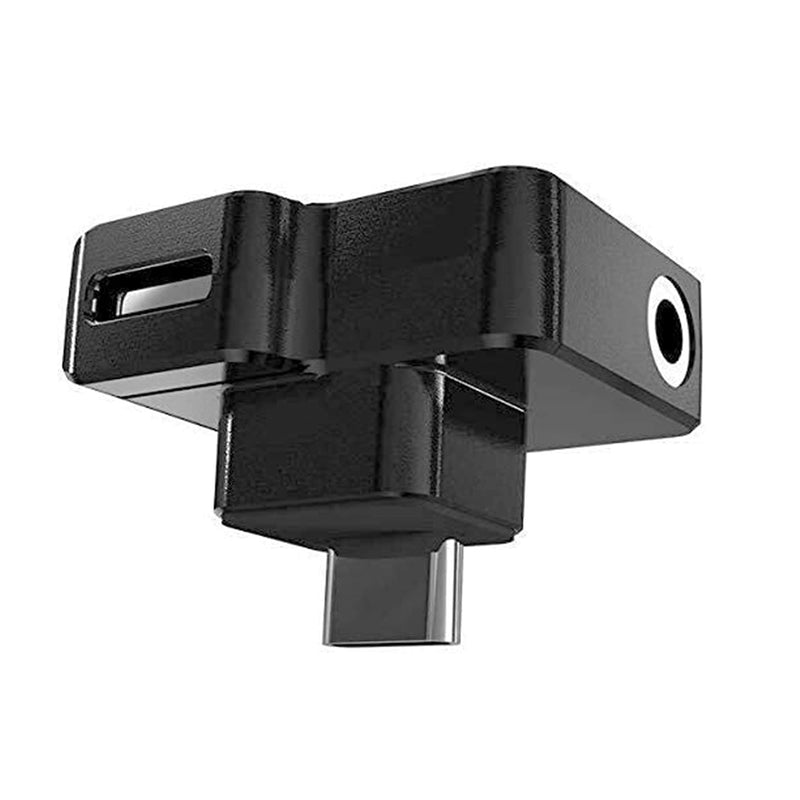 CYNOVA Osmo Action Dual 3.5mm/USB-C Mic Adapter- Made for DJI Osmo Action with Authorization