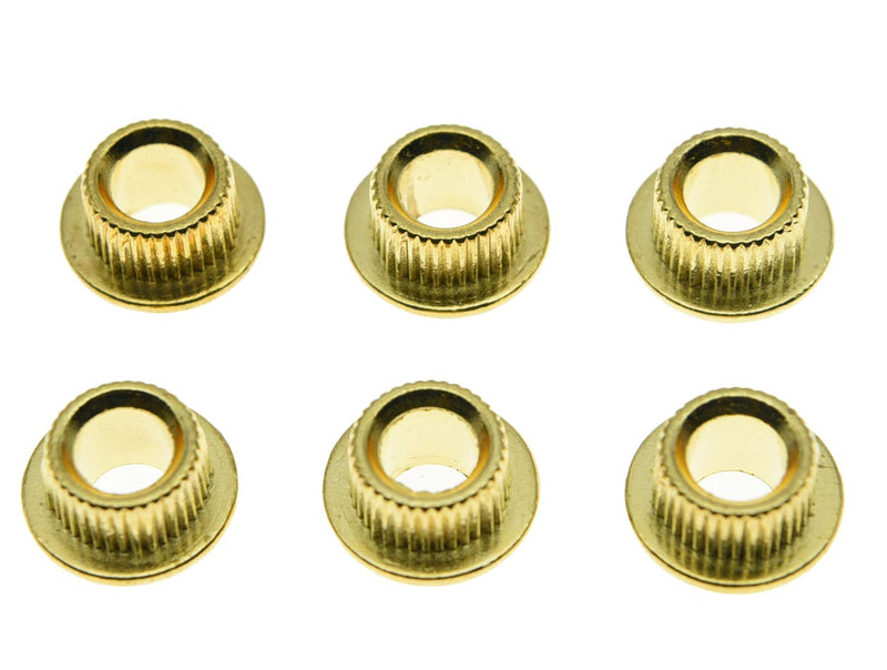 [AUSTRALIA] - KAISH Metal Gold 10mm Vintage Guitar Tuning Keys Conversion Bushings Adapter Ferrules 