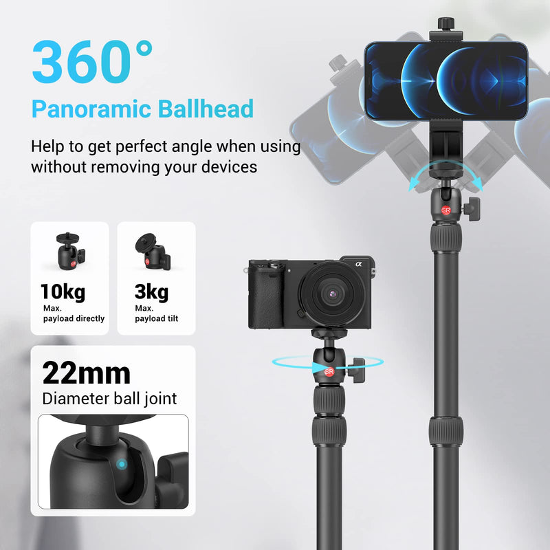 SmallRig Selection Desk Mounting Stand,19"-39" Adjustable Light Stand,Camera Desk Mount 360°Rotatable Ball Head for DSLR Camera,Ring Light