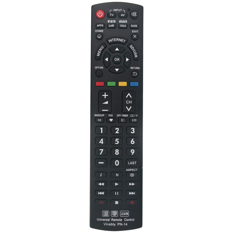 VINABTY New Replaced Remote fit for PANASONIC N2QAYB000486 N2QAYB000321 N2QAYB000485 N2QAYB000837 N2QAYB000926 N2QAYB000221 and Other 3D LCD LED HDTV TV