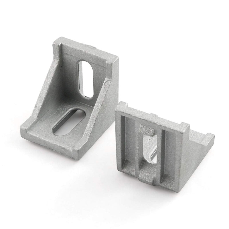 PZRT 4pcs Inside Corner Bracket Gusset,4040 Series Aluminum Extrusion Profile L Shape Right Angle Connector