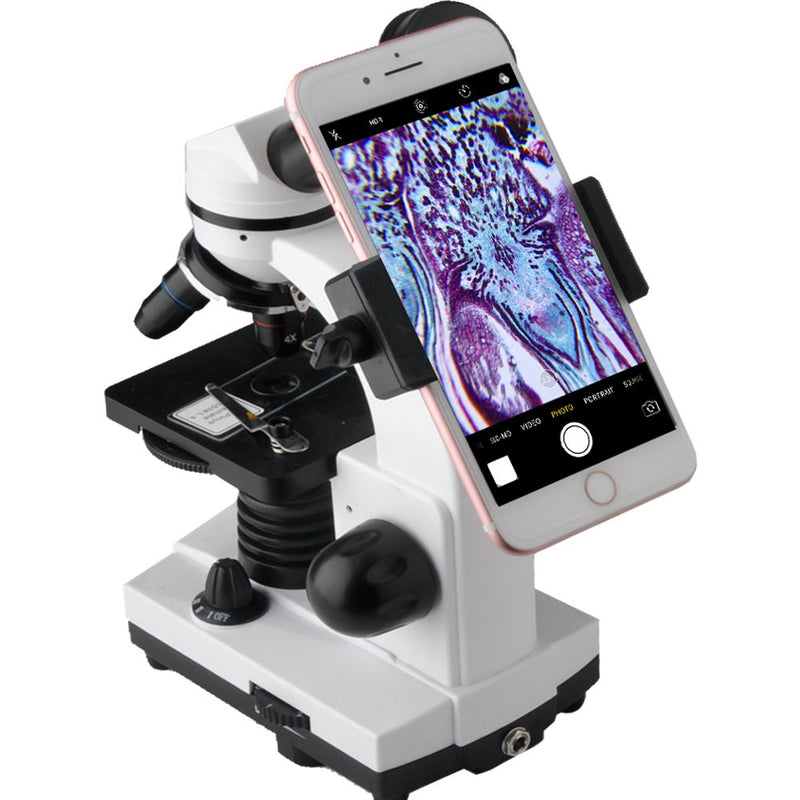 Gosky Microscope Lens Adapter, Microscope Smartphone Camera Adaptor - for Microscope Eyepiece Tube 23.2mm, Built-in WF 16mm Eyepiece - Capture and Record The Beauty in The Micro World